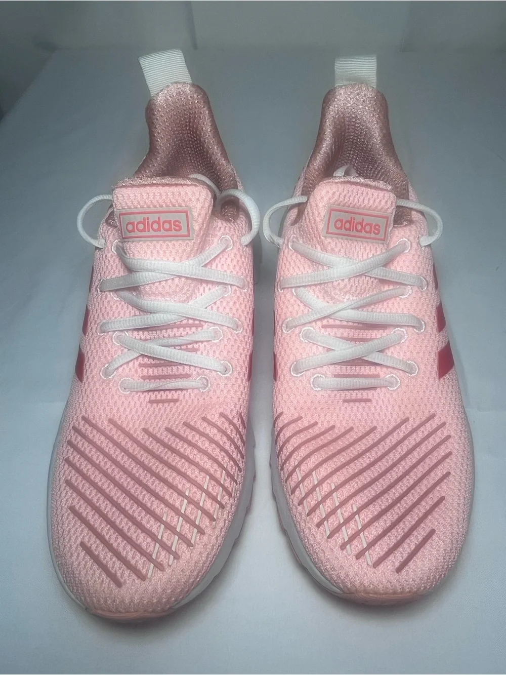 adidas Asweego Pink Sneakers with Red Three-Stripes